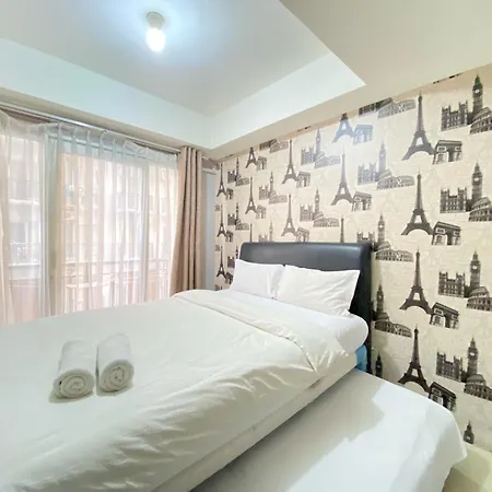 Homey Studio Furnished At Grand Asia Afrika Apartment By Travelio